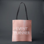 Blush Pink - Rose Gold Foil Event Planner Supplies Tote Bag<br><div class="desc">Blush Pink - Rose Gold Foil Event Planner supplies bag. The business contact name and profession can be changed to be used for any type of business. Please contact the designer for additional matching items.</div>