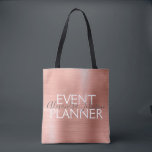 Blush Pink - Rose Gold Foil Event Planner Supplies Tote Bag<br><div class="desc">Blush Pink - Rose Gold Foil Event Planner supplies bag. The business contact name and profession can be changed to be used for any type of business. Please contact the designer for additional matching items.</div>
