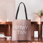 Blush Pink - Rose Gold Foil Spray Tan Supplies Tote Bag<br><div class="desc">Blush Pink - Rose Gold Foil Spray Tan supplies promotional bag. The business contact name and profession can be changed to be used for any type of business. Please contact the designer for additional matching items.</div>