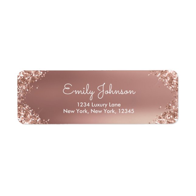 Blush Pink Rose Gold Glitter and Sparkle (Front)