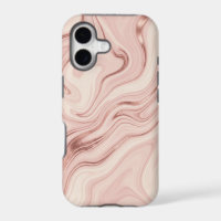 Blush Pink Rose Gold Metallic Liquid Marble