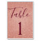 Blush Pink - Rose Gold Sparkle Table Number