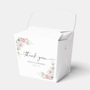 Blush Pink Roses Baby Shower Favour Box