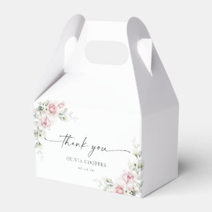 Blush Pink Roses Baby Shower Favour Box