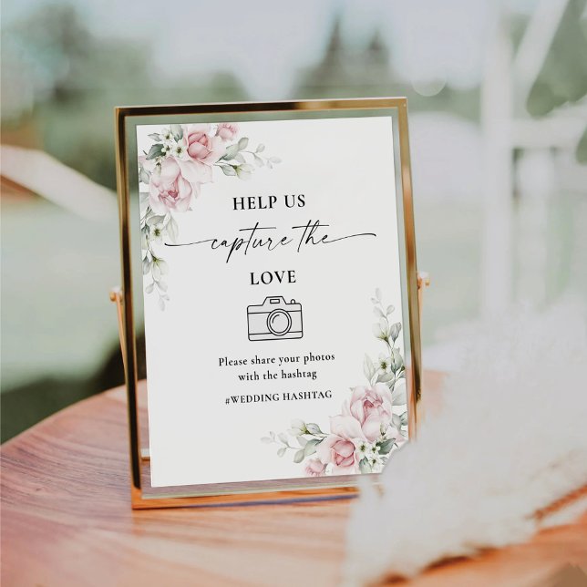 Blush Pink Roses Help Us Capture The Love Sign (Creator Uploaded)