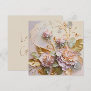 Blush Pink Roses Sculpture