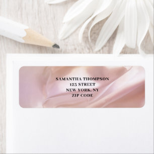 Blush Pink Satin Return Address Label