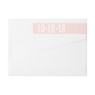 Blush Pink Save the Date Address Label