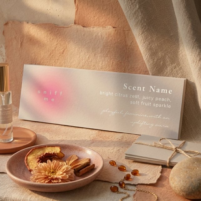 Blush Pink Scent Sample Fragrance Mini Tester Card (Blush Pink Scent Sample Fragrance Mini Tester Card)