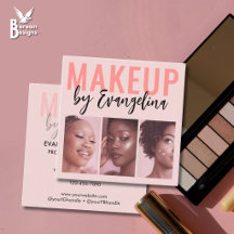 Blush Pink Script 3 Photo Makeup