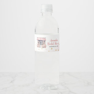 Blush Pink She's Off The Market Bridal Shower Water Bottle Label