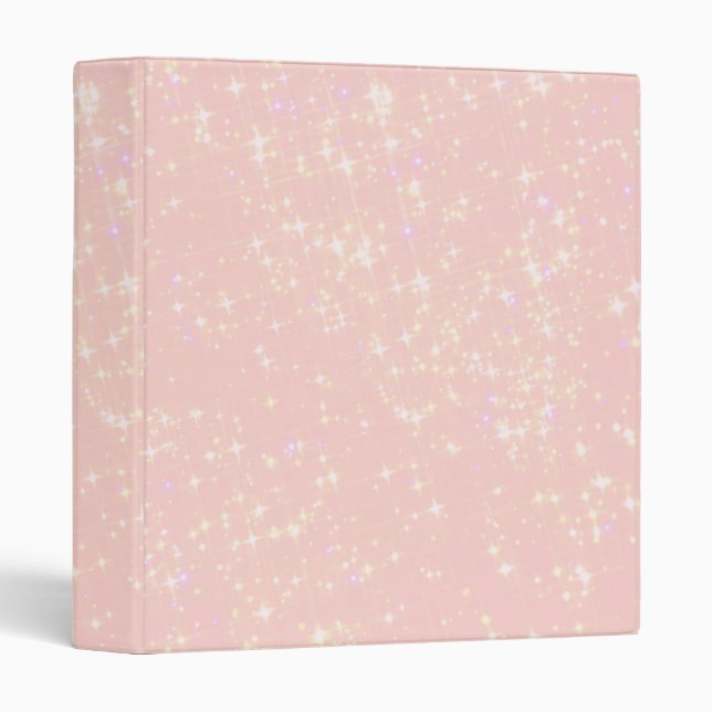 Blush Pink Shimmer - Add Text, Monogram as desired Binder (Front/Spine)