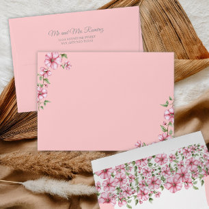 Blush Pink Silver Mis Quince Glitter Quinceañera Envelope