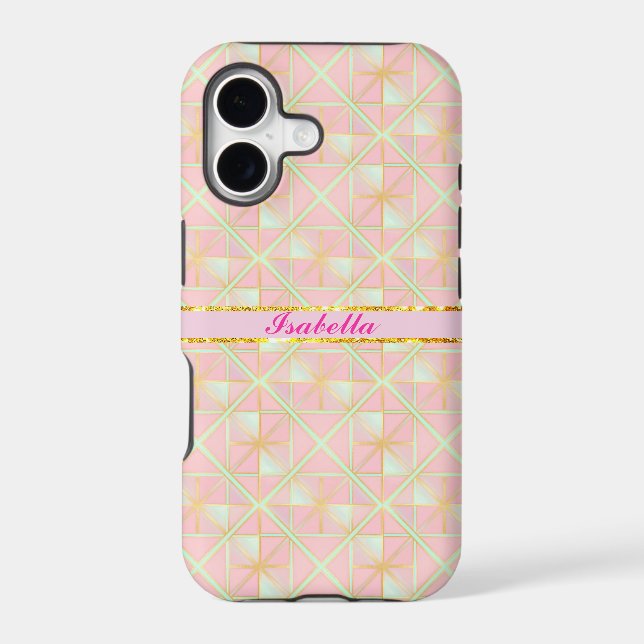 Blush Pink Soft Mint Gold Luxury Trendy Collection (Back)