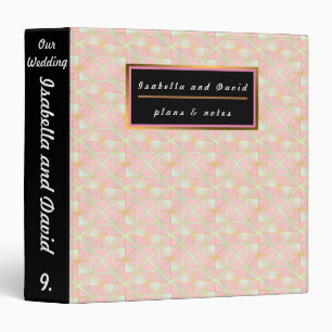 Blush Pink Soft Mint Gold Luxury Trendy Collection Binder