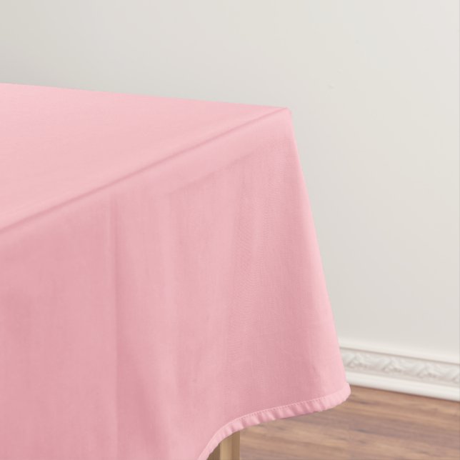Blush Pink Solid Colour | Classic | Elegant  Tablecloth (In Situ)
