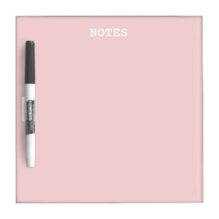 Blush Pink Solid Colour Dry Erase Board