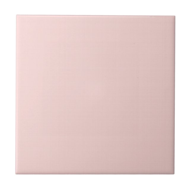 Blush Pink Solid Light Scratch Ceramic Tile (Front)