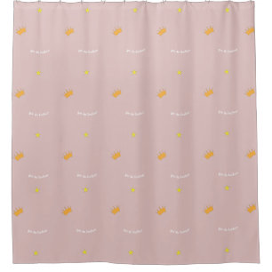 Blush pink stars crowns princess prince sweet cute