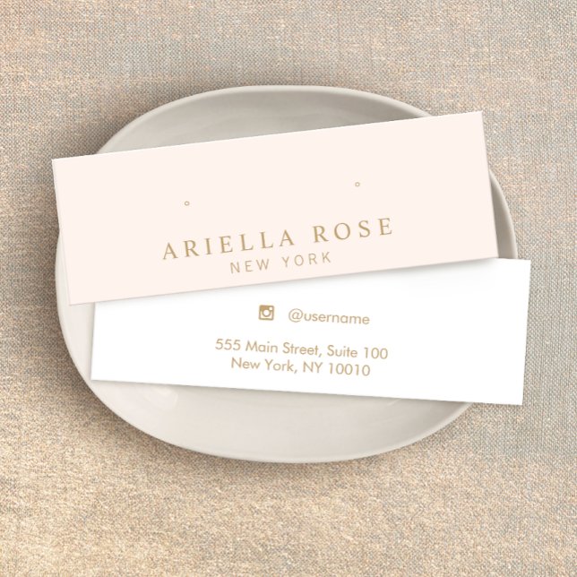 Blush Pink Stud Earring Jewellery Display Card (Creator Uploaded)