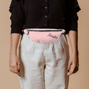 Blush Pink Stylized Bridesmaid Name Fanny Pack