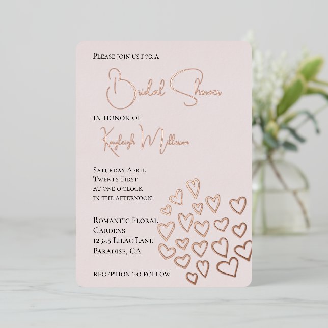 Blush Pink Sweet Hearts Bridal Shower (Standing Front)