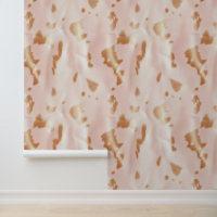 Blush Pink Tan Southwest Faux Cowgirl Cowhide