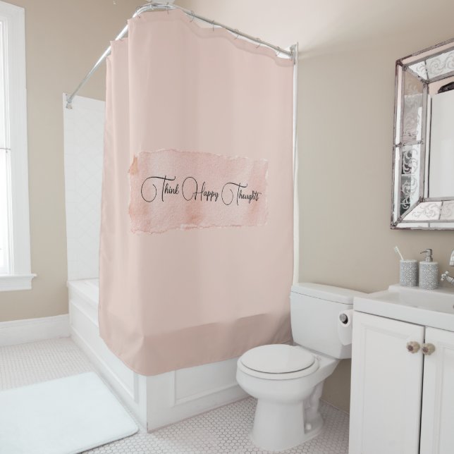 Blush Pink Think Happy Thoughts (In Situ)