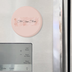 Blush Pink Think Happy Thoughts Magnet