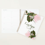 Blush Pink Tulips Personalized Planner<br><div class="desc">Lovely floral planner featuring whimsical hand painted pink flowers. This will be perfect as a personalized gift.</div>