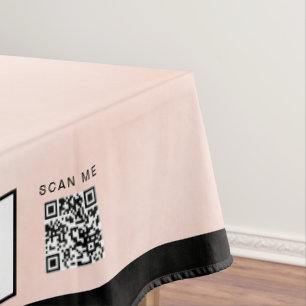 Blush Pink Watercolor Craft Show 60 x 84 Tablecloth