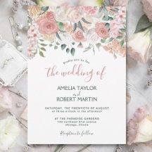Blush Pink Watercolor Floral