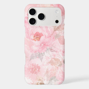 Blush Pink Watercolor Floral Pattern