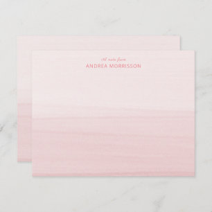 Blush Pink Watercolor Ombre Card