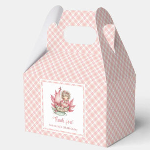 Blush Pink Whimsical Fairy Flowers Girl Favor Box