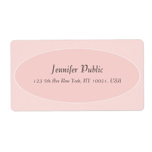 Blush Pink White Elegant Modern Hand Script Trendy