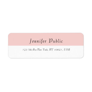 Blush Pink White Elegant Modern Simple Template