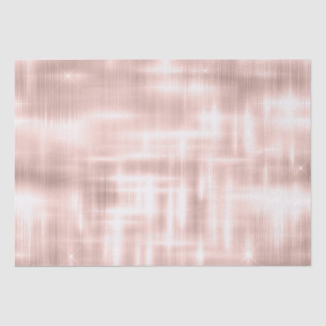 Blush Pink White Glam Tissue Paper (Front)