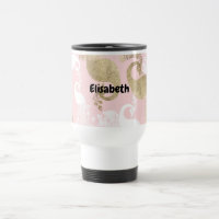 Blush pink white gold royal peacock bird