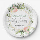 Blush pink white greenery gold floral elegant