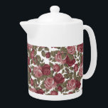 Blush Pink & White Watercolor Floral Pattern<br><div class="desc">It's a  Teapot | A Gift for Her! or Let your kitchen stand out with other kitchen accessories printed with this design.</div>