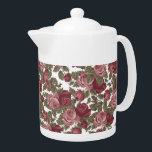 Blush Pink & White Watercolor Floral Pattern<br><div class="desc">It's a  Teapot | A Gift for Her! or Let your kitchen stand out with other kitchen accessories printed with this design.</div>