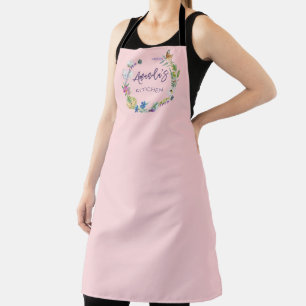 Blush Pink Wildflower  Apron