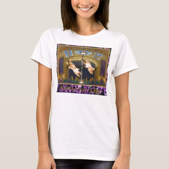 Blush Pole Fitness & Dance Pole Cat T-Shirt