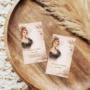 Blush Portrait Hair Studio Branding Business Card