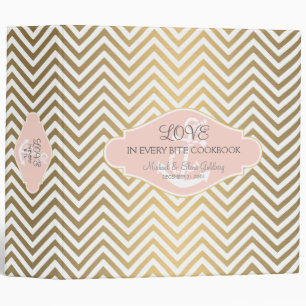 Blush Preppy Chevron Stripe Modern Nautical Anchor Binder