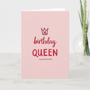 Blush Queen Birthday Card