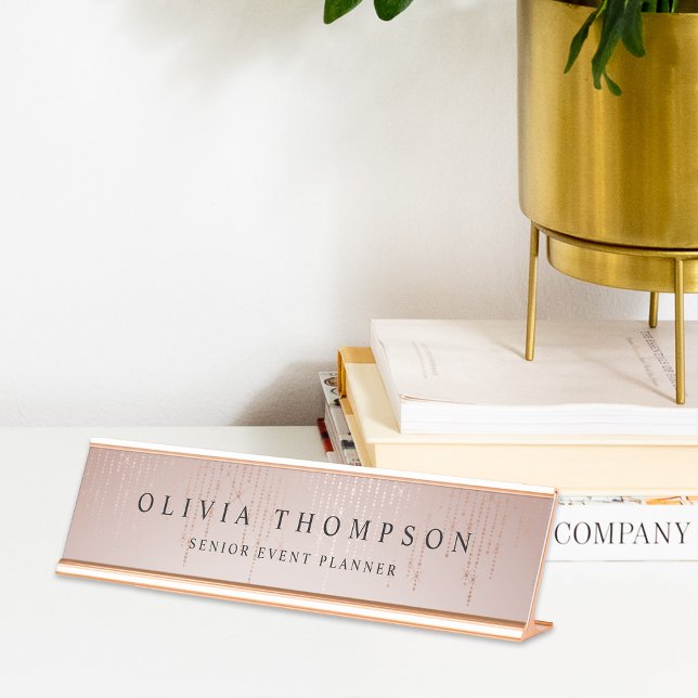 Blush Rain Desk Name Plate (Creator Uploaded)