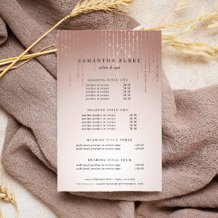 Blush Rain Pricing & Services Flyer