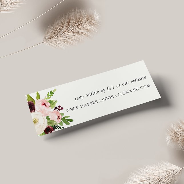 Blush Romance Site Mariage Cartes RSVP (Créateur téléchargé)